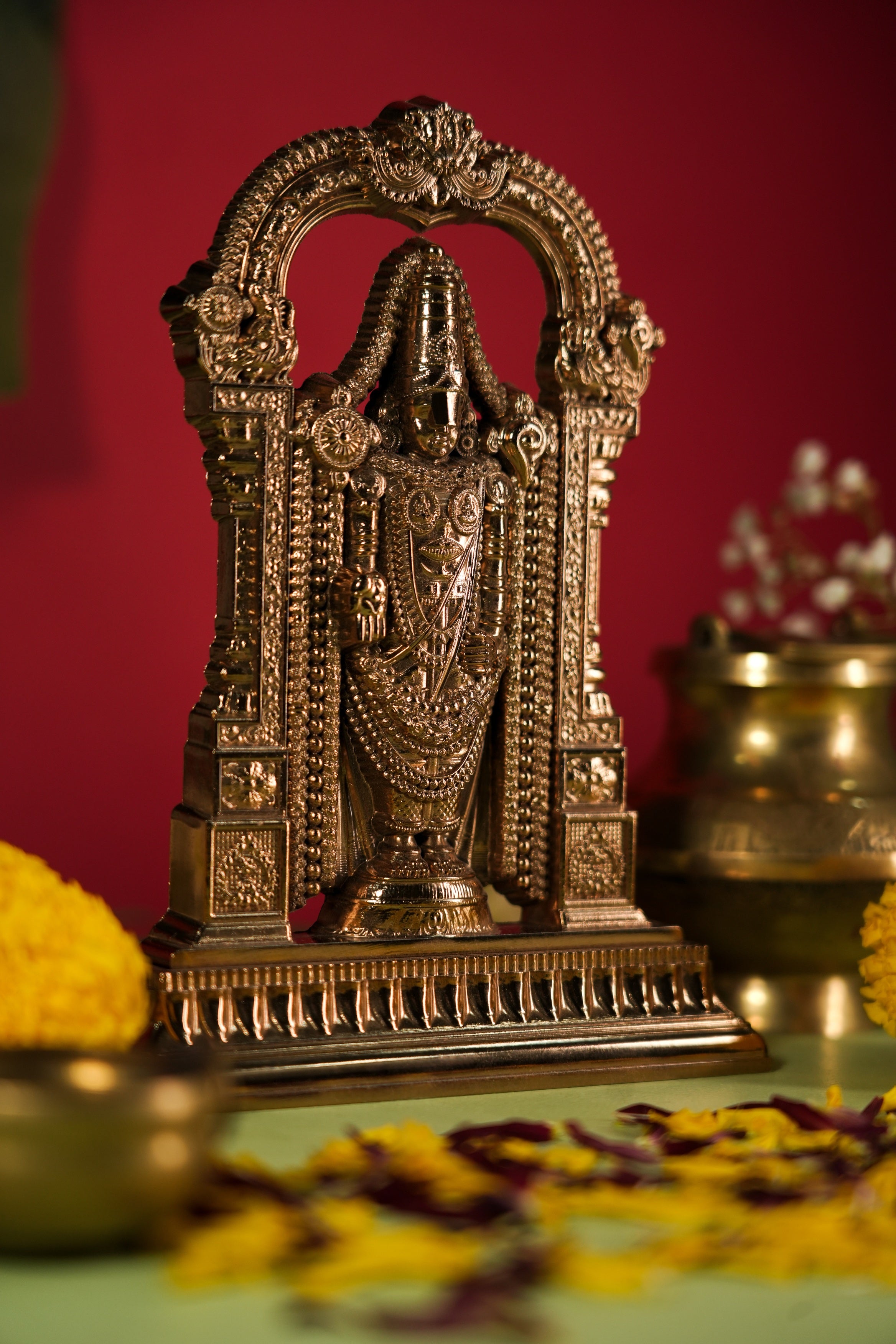 Lord Tirupati Balaji idol crafted for sacred worship