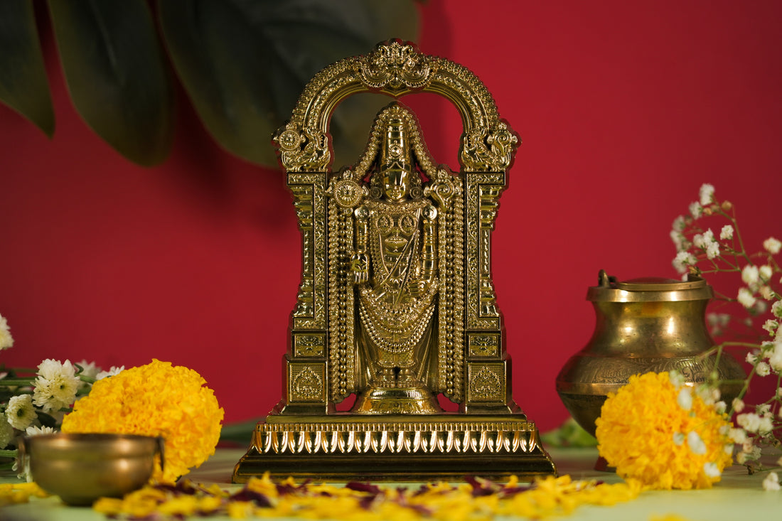 Tirupati Balaji Idol (Gold)