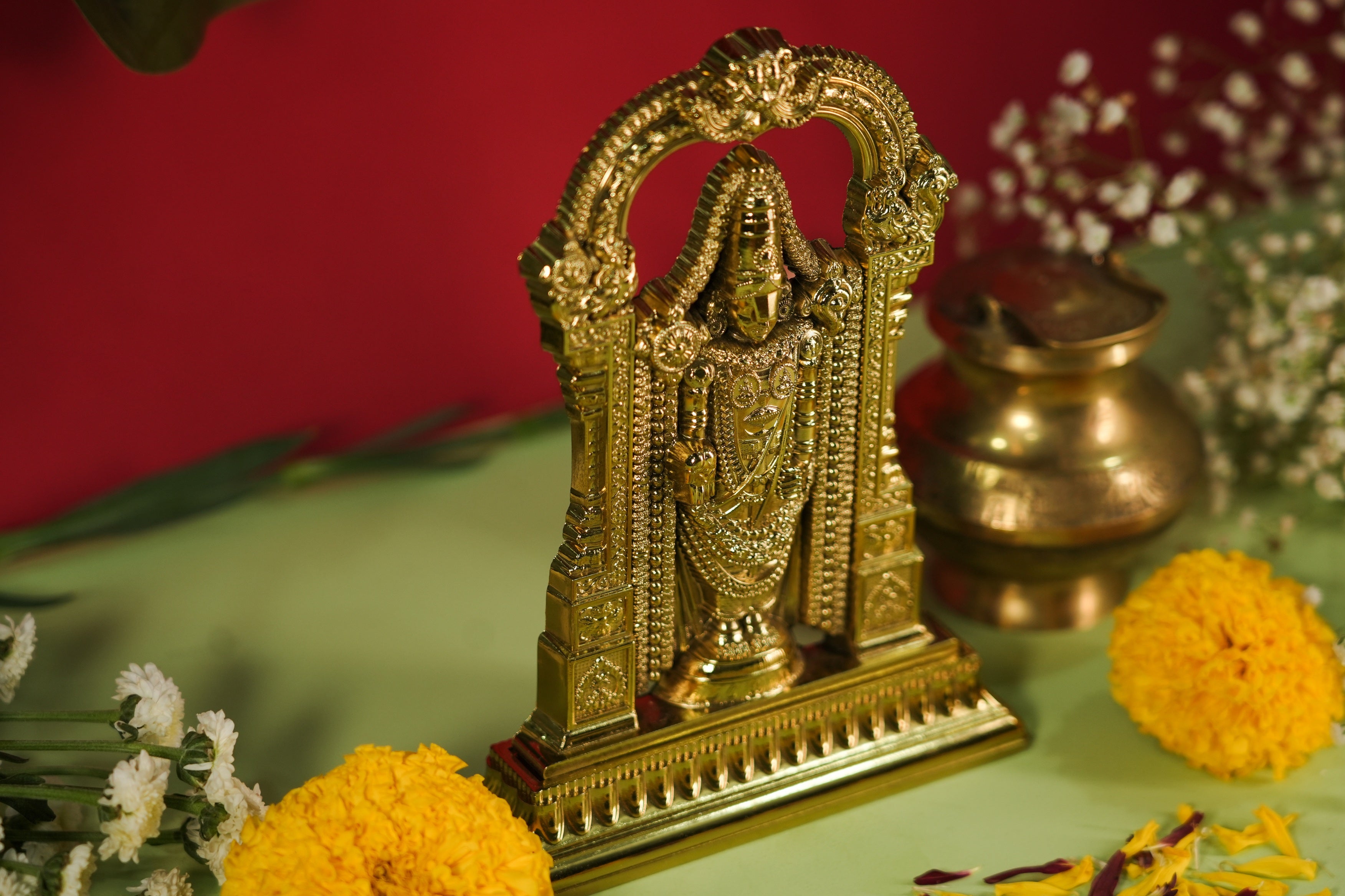 Handcrafted Tirupati Balaji statue for spiritual décor