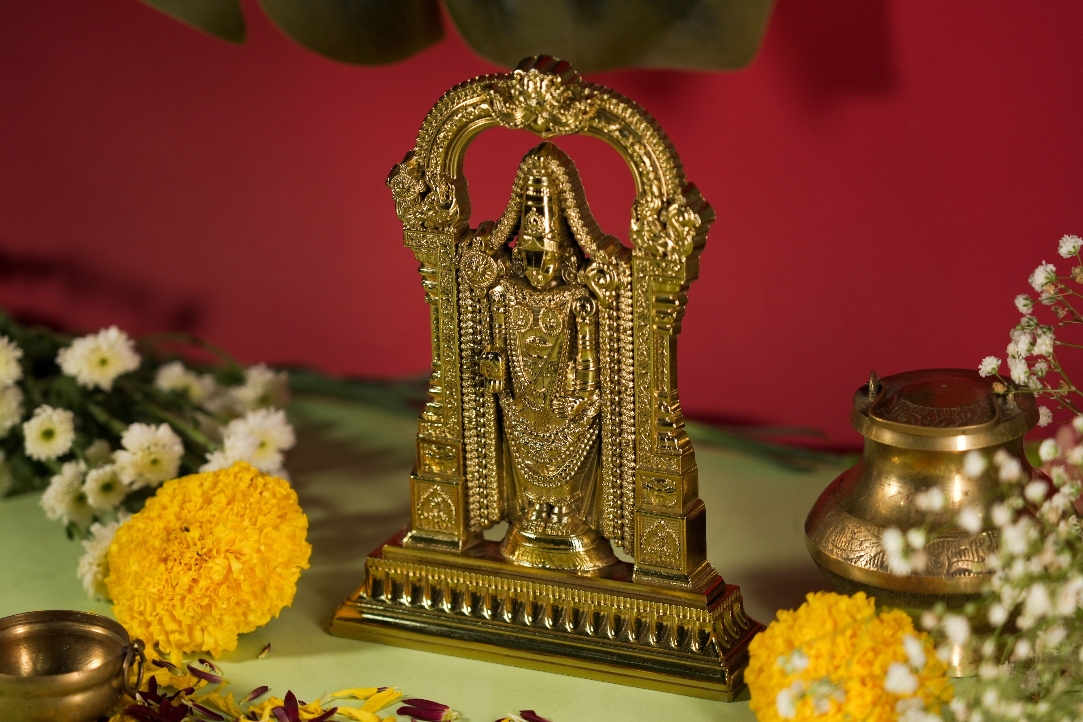 Shree Tirupati figurine reflecting divine serenity
