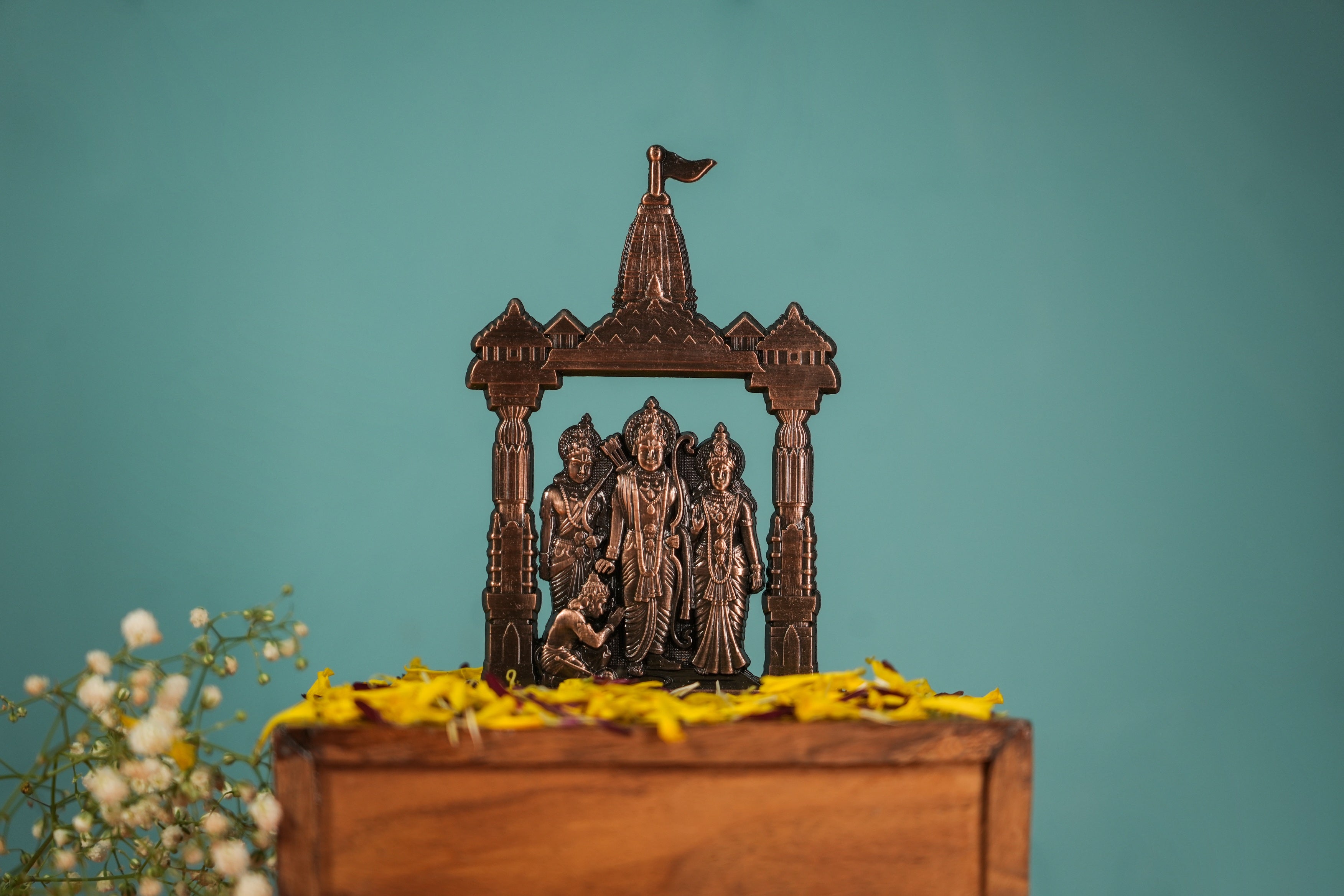 Shree Ram Darbar figurine perfect for pooja setups

