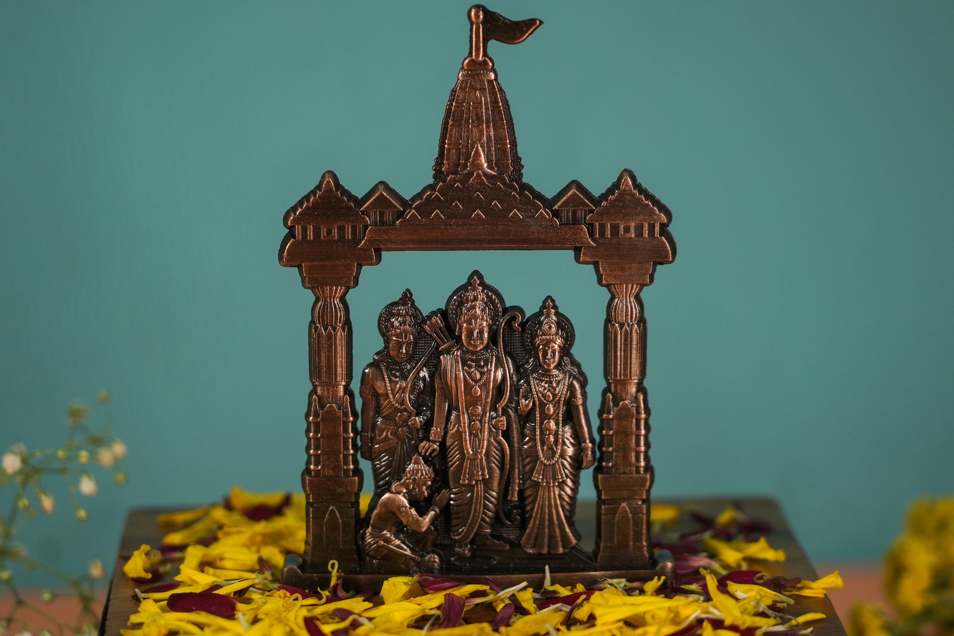Shree Ram Darbar figurine perfect for pooja setups

