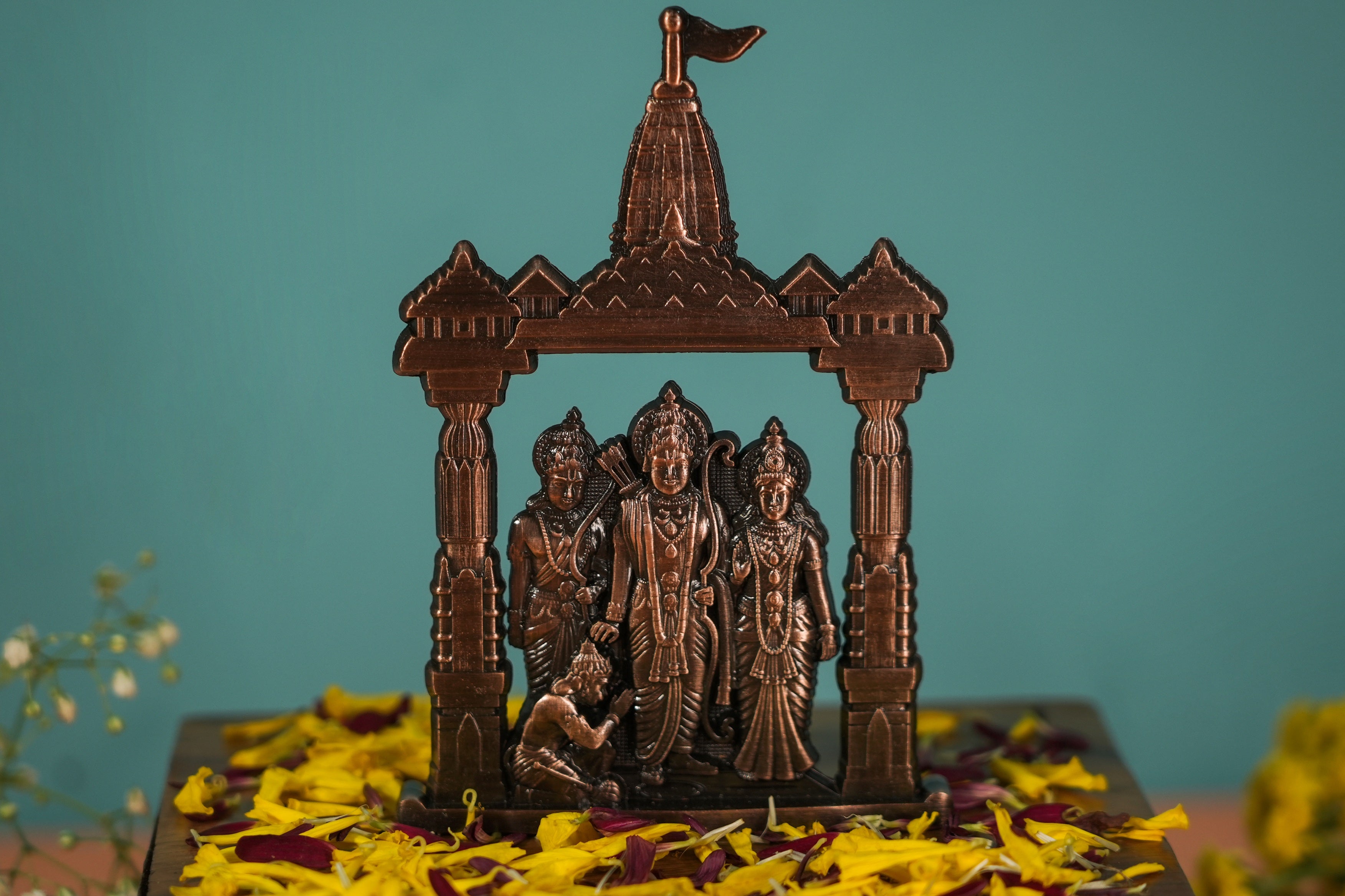 Shree Ram Darbar figurine perfect for pooja setups

