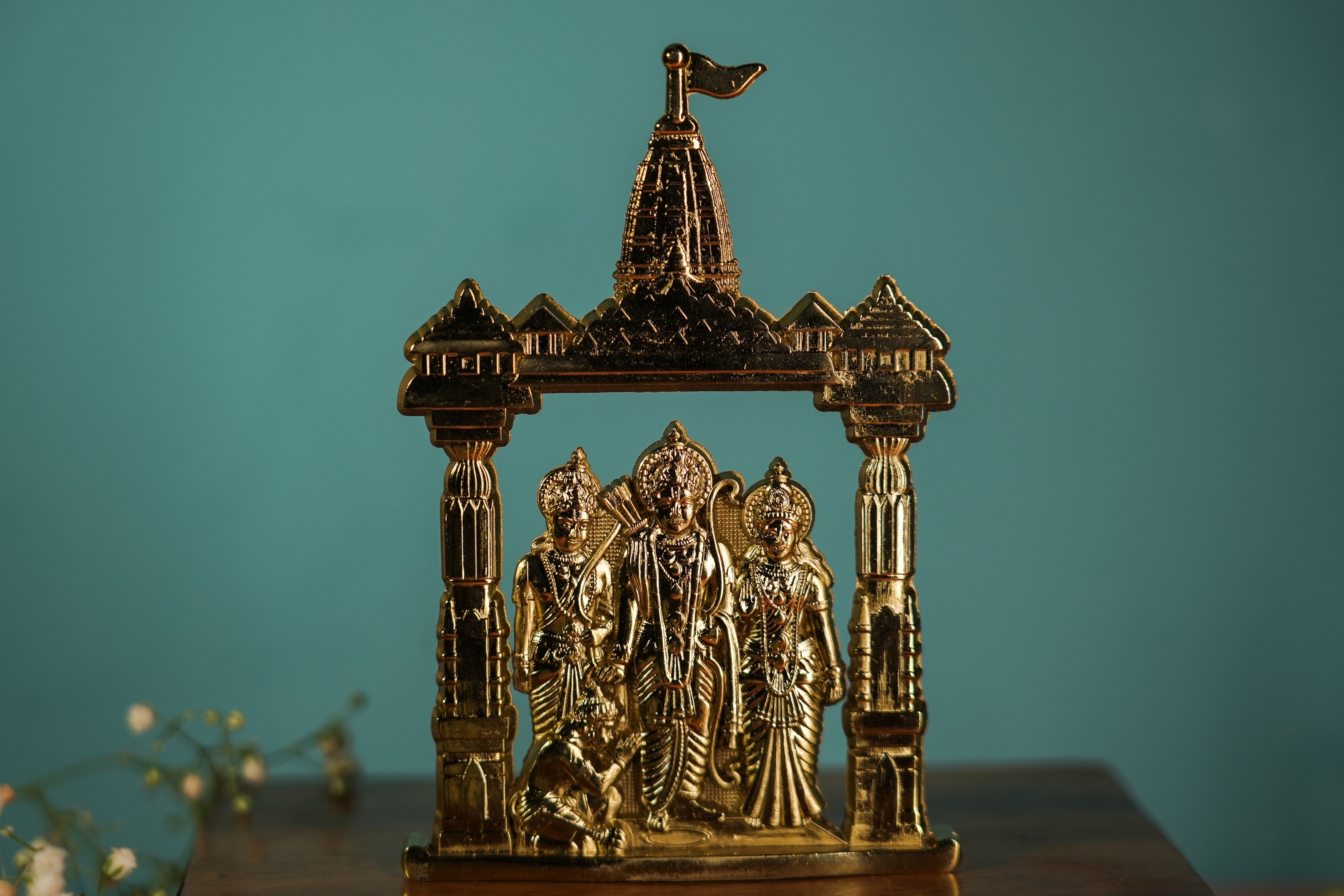 Elegant Ram Darbar murti showcasing divine harmony
