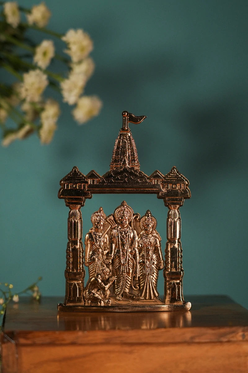 Ram Darbar divine family statue with fine artwork