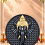 Ganeshji Fridge Magnet Black Finish 2.4 Inch