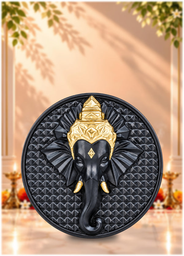 Ganeshji Fridge Magnet Black Finish 2.4 Inch
