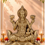 Lakshmiji Idol Gold Finish 4 Inch