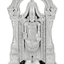 Tirupati Balaji Idol Silver Finish 4.5 Inch