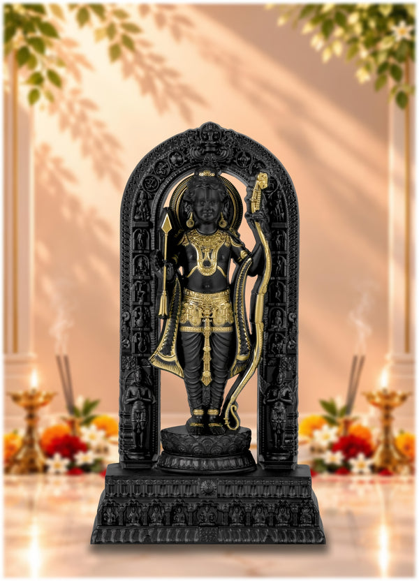 3D Ram Lalla Idol Black Finish 7 Inch