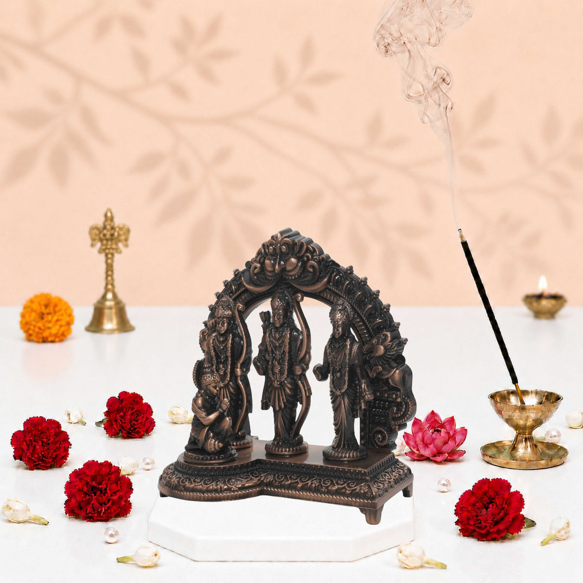 Ram Darbar 3D Idol Copper Finish 4.2 Inch