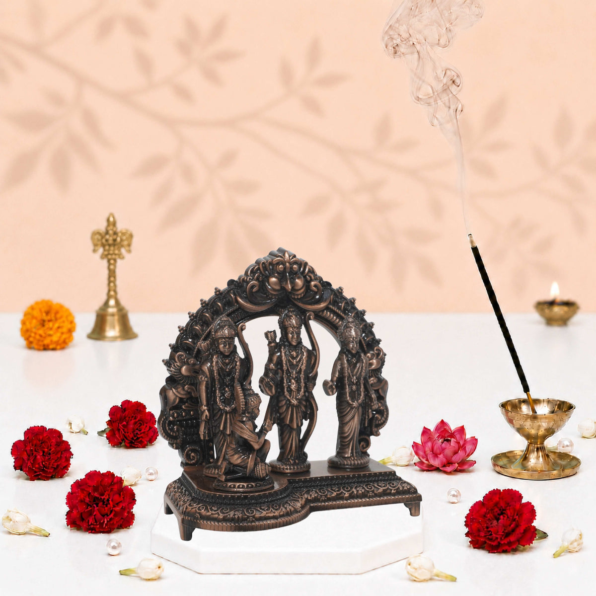 Ram Darbar 3D Idol Copper Finish 4.2 Inch
