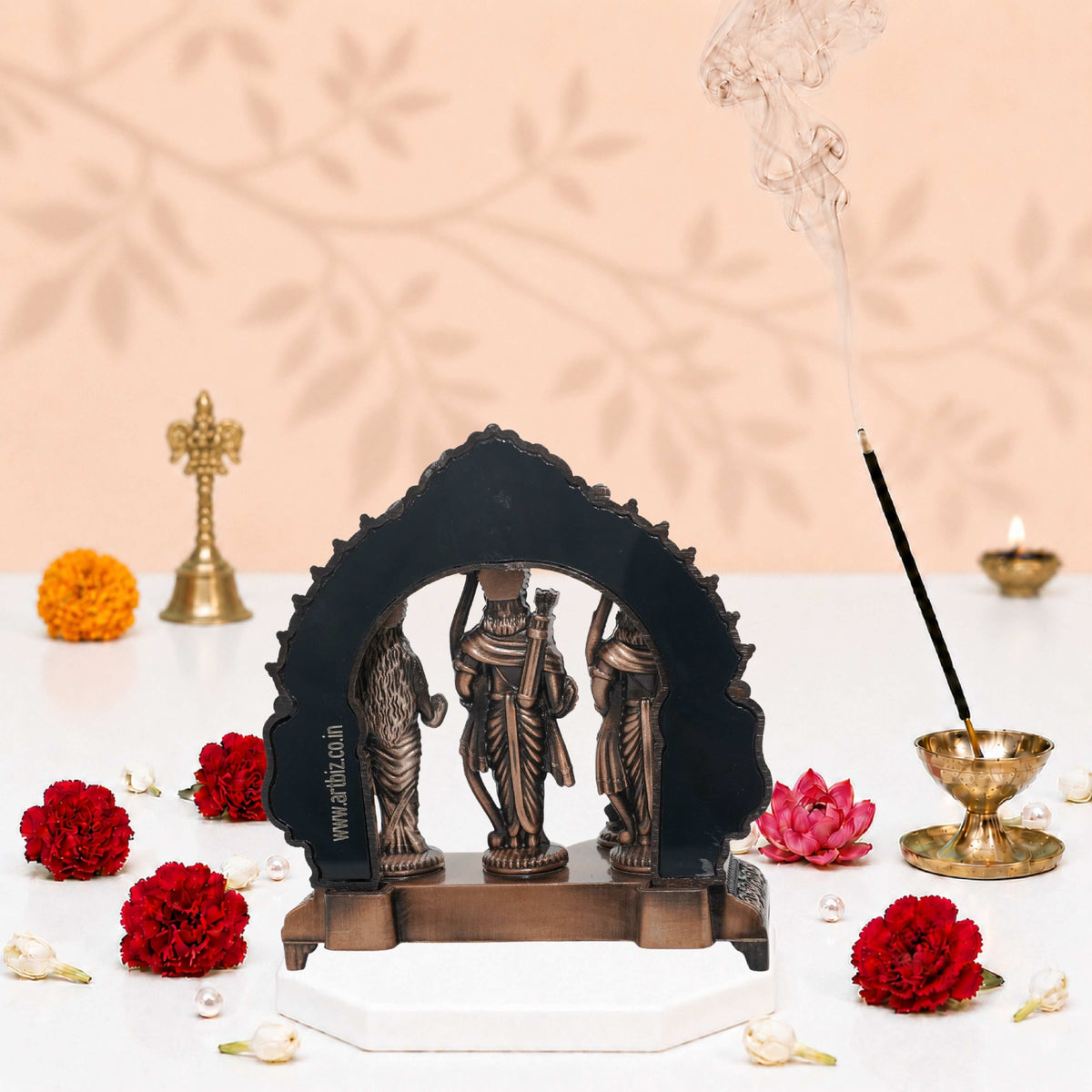 Ram Darbar 3D Idol Copper Finish 4.2 Inch
