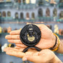 Round Mahadev Idol Black Finish 4 Inch