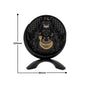 Round Mahadev Idol Black Finish 4 Inch