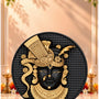 Shreenathji Fridge Magnet Black Finish 2.4 Inch