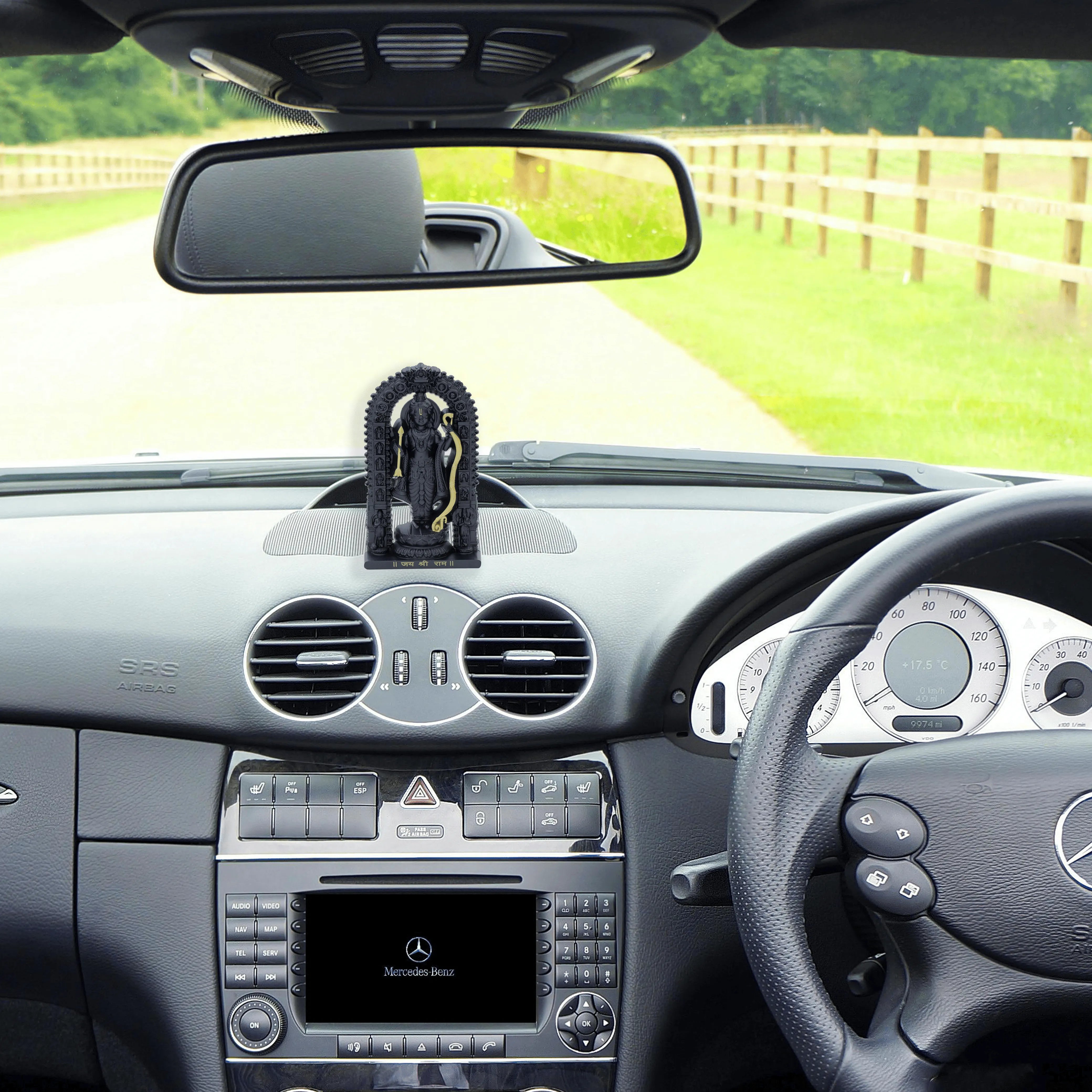 Shree Ram Lalla Murti 4.5 inch (Black/Gold)