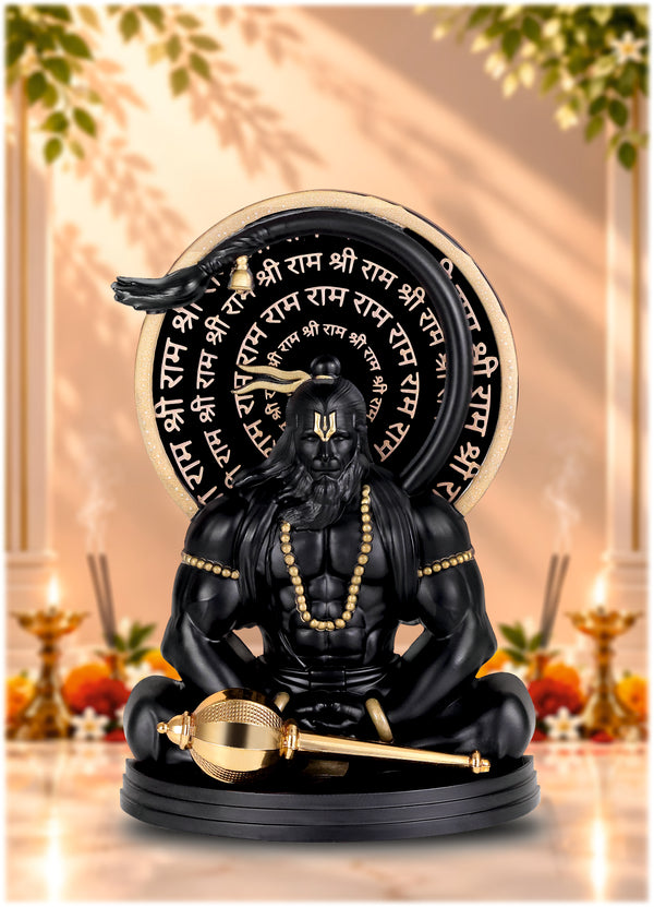 Hanumanji Idol Black Finish 5.5 Inch