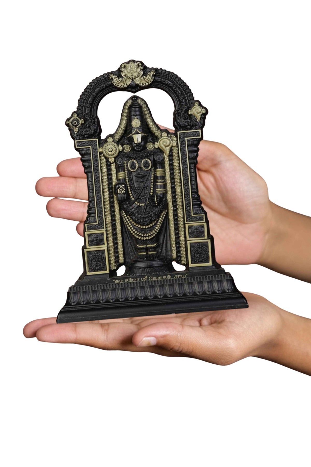Tirupati Balaji Idol Black Finish 7 Inch
