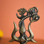 Big Trishul Brass Antique Finish 5 Inch