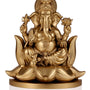 Ganeshji Idol Gold Finish 5.25 Inch