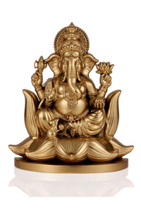 Ganeshji Idol Gold Finish 5.25 Inch