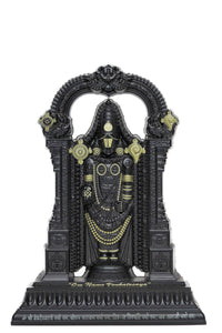 Tirupati Balaji Idol Black Finish 7 Inch
