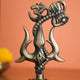 Big Trishul Brass Antique Finish 5 Inch