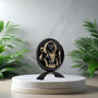 Small Round Ram Lalla Idol Black Finish 3.2 Inch