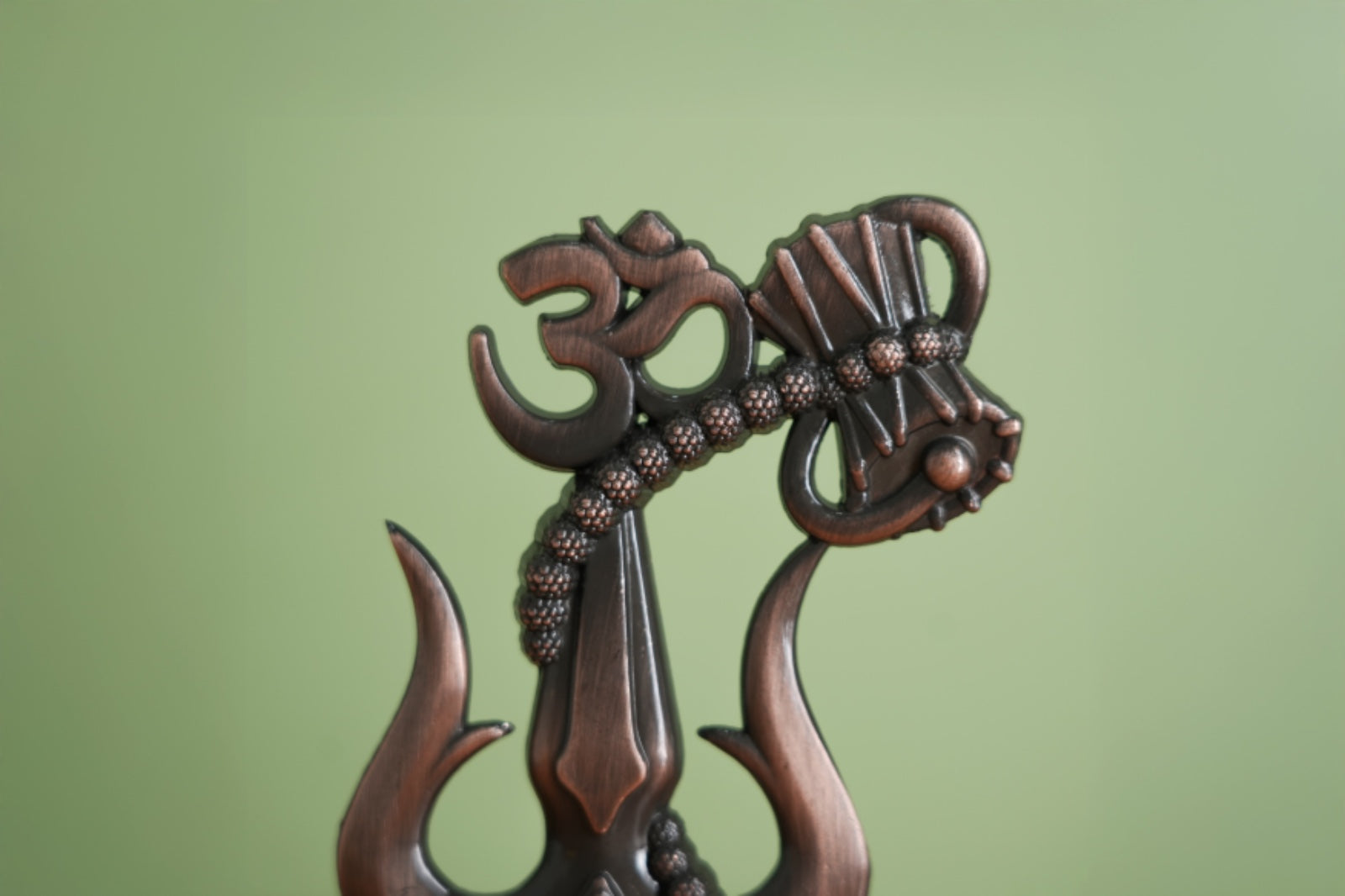 Om Shivay Trishul (Copper)(5 Inch)