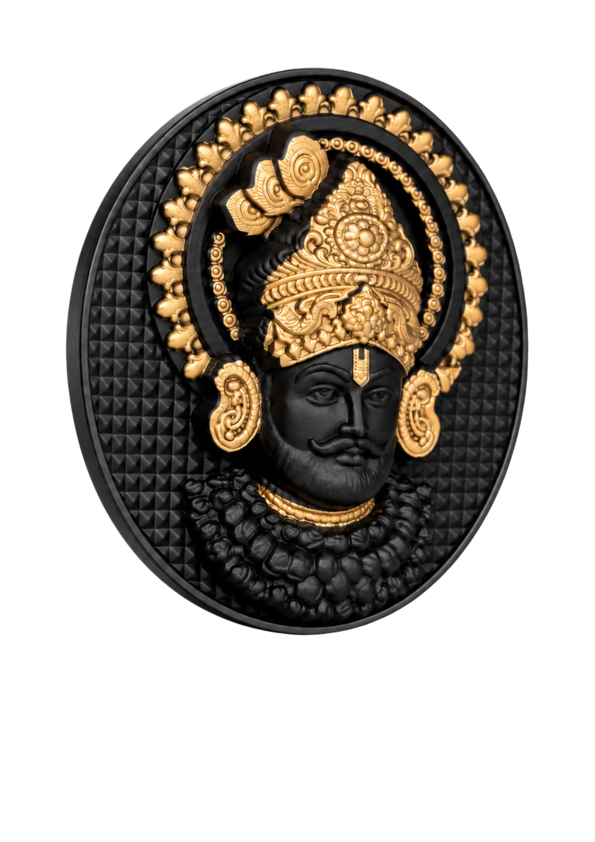 Khatushyamji Fridge Magnet Black Finish 2.4 Inch