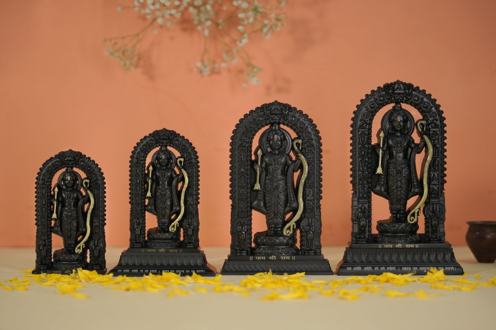 Shree Ram Lalla Murti 7 inch (Black/Gold)