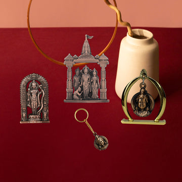 Combo 3 (Ram Jula, 3" Ram Lalla Murti, Ram Darbar,Keychain)