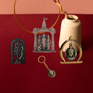 Combo 7 (Ram Jula, 3" Ram Lalla Murti, Ram Darbar, Keychain)