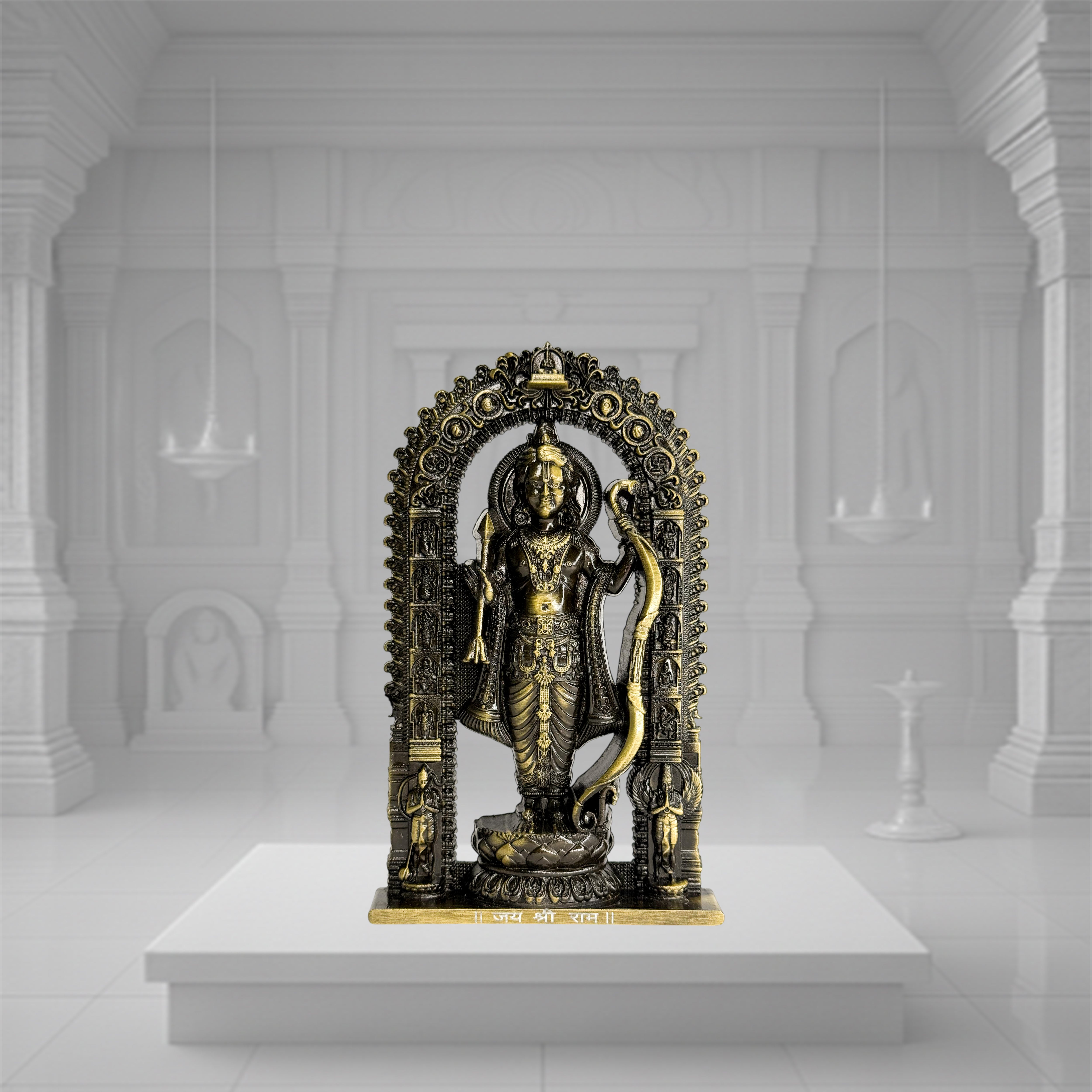 Shree Ram Lalla Murti 6 inch (Brass antique)