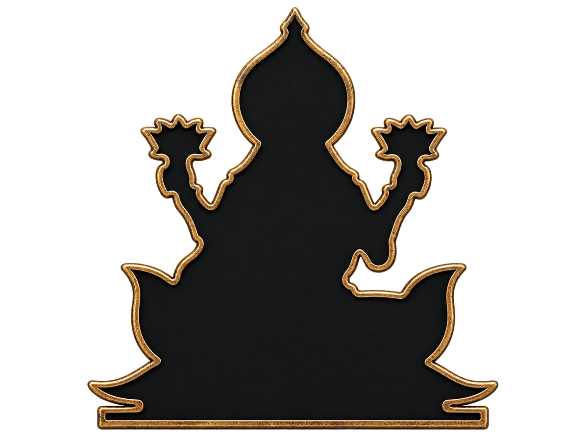 Lakshmiji Idol Gold Finish 4 Inch