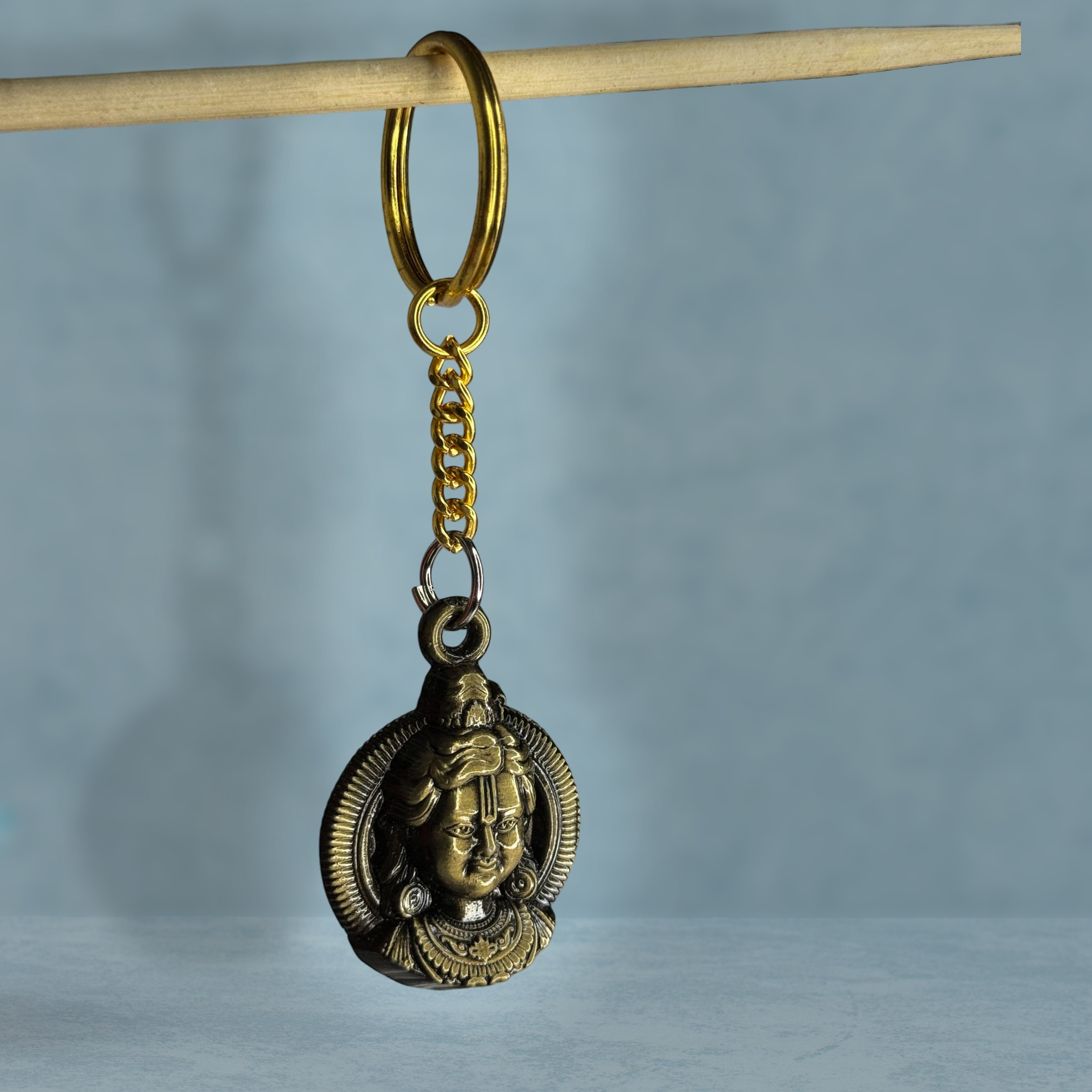 Ram Lalla Key Chain (Brass Antique) – Artbiz Metals