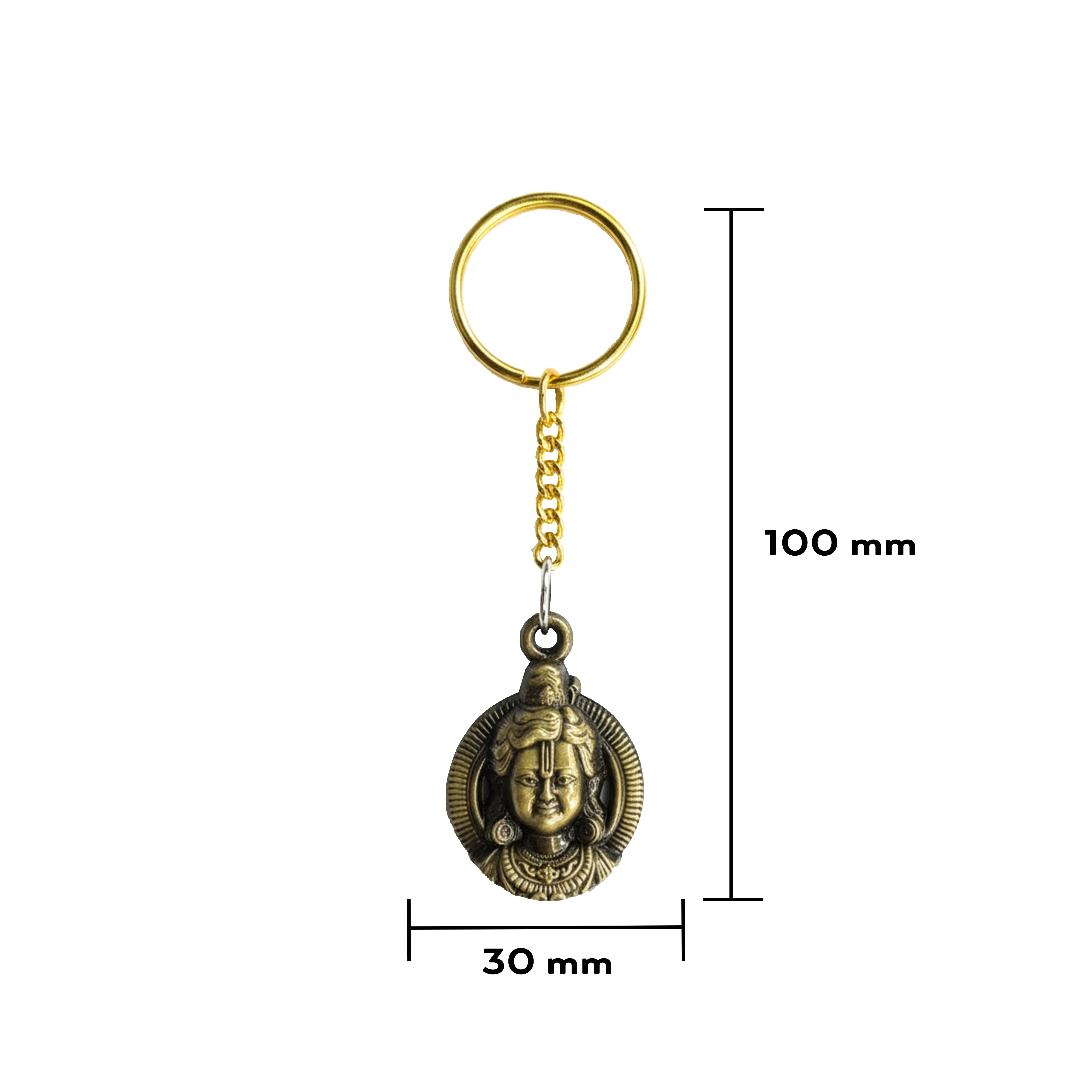 Ram Lalla Key Chain (Brass Antique) – Artbiz Metals