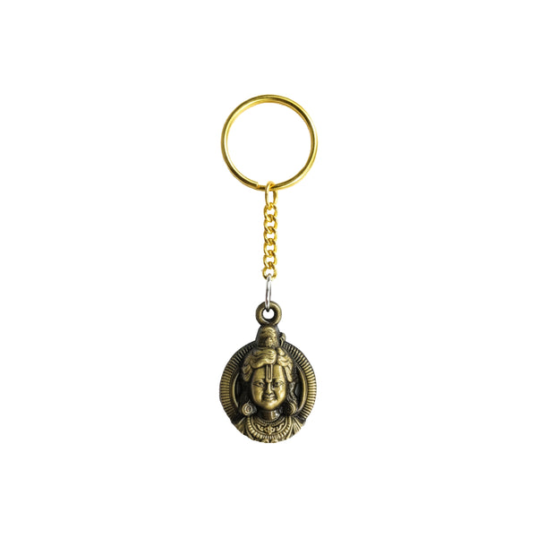 Ram Keychain Brass Antique Finish