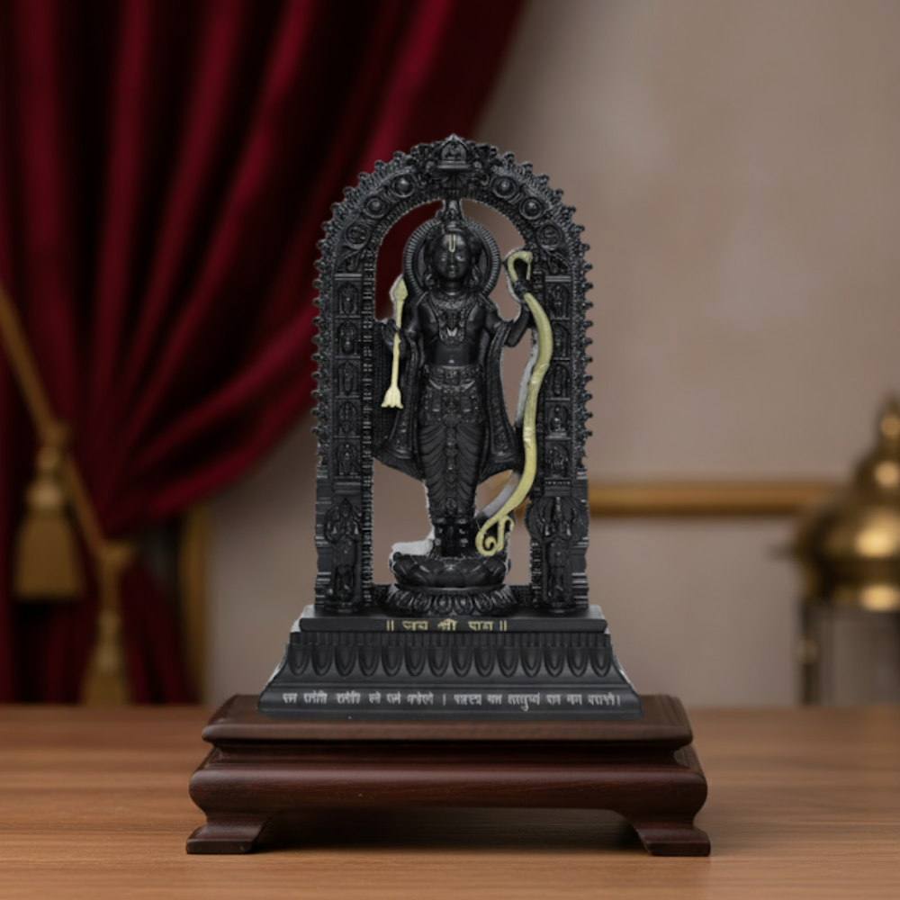Shree Ram Lalla Murti 7 inch (Black/Gold)