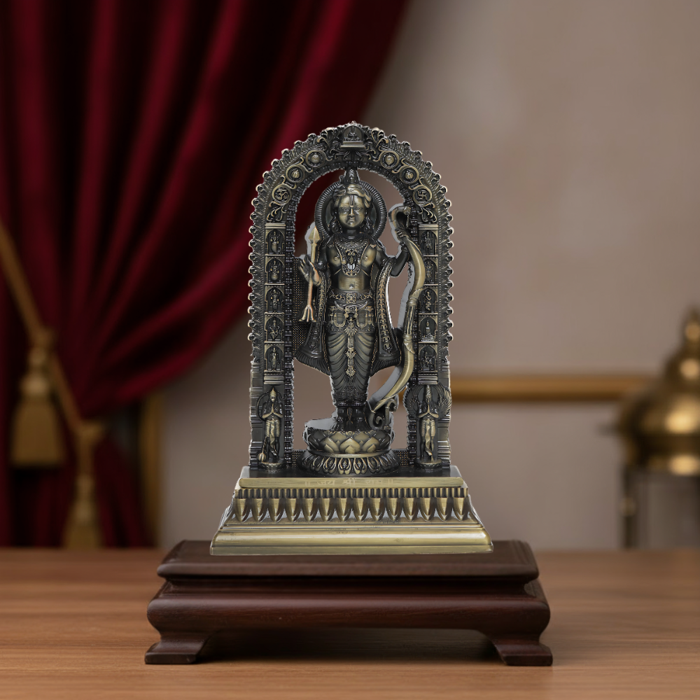 Shree Ram Lalla Murti 7 inch (Brass Antique)