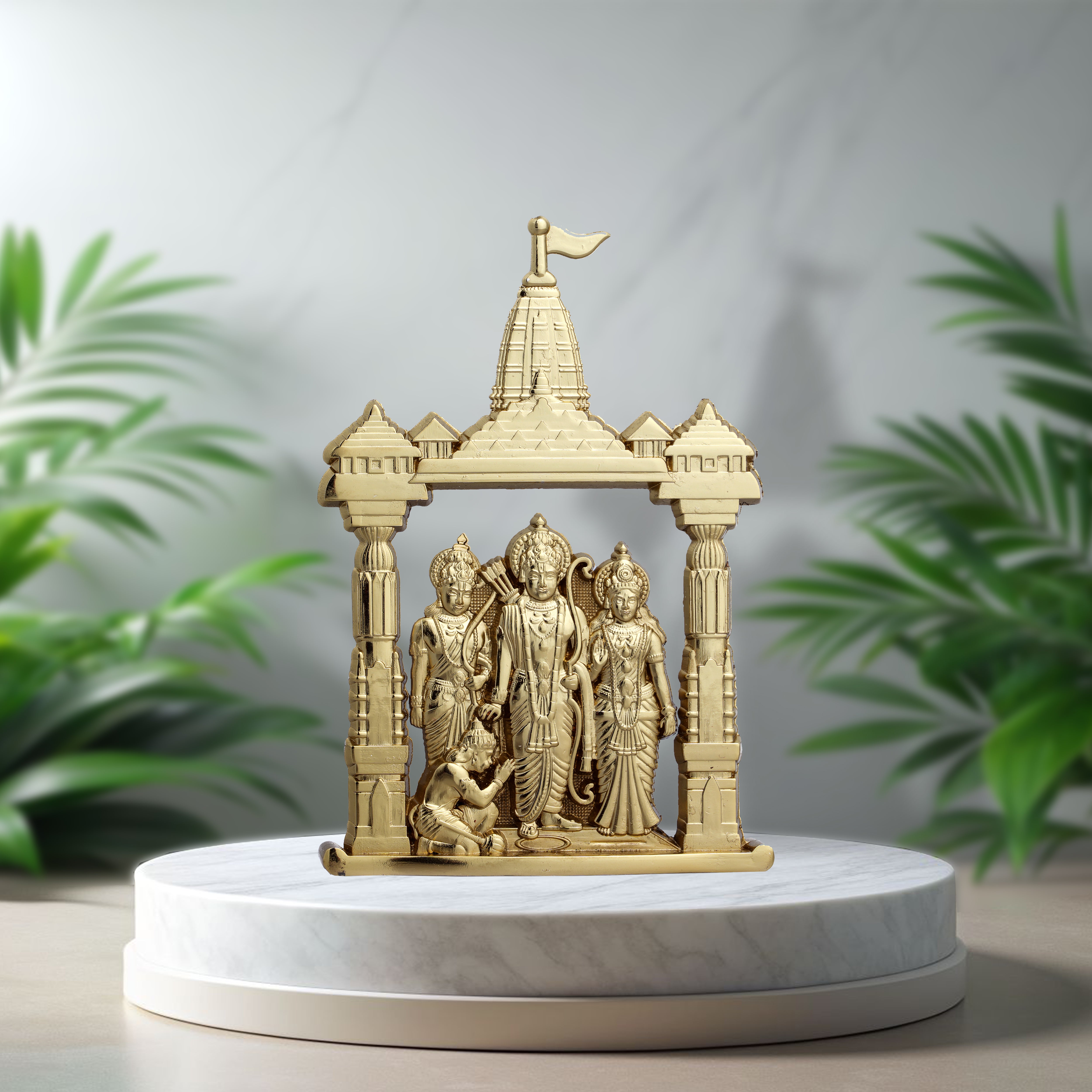Ram Darbar idol with divine shine