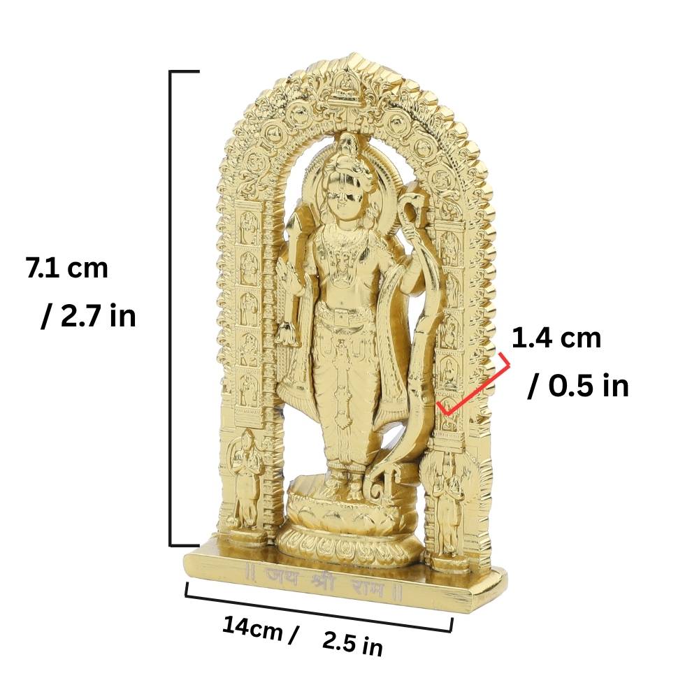 Intricately designed Ram Lalla murti for devotional spaces