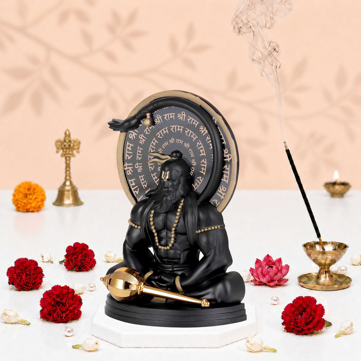 Hanumanji Idol Black Finish 5.5 Inch
