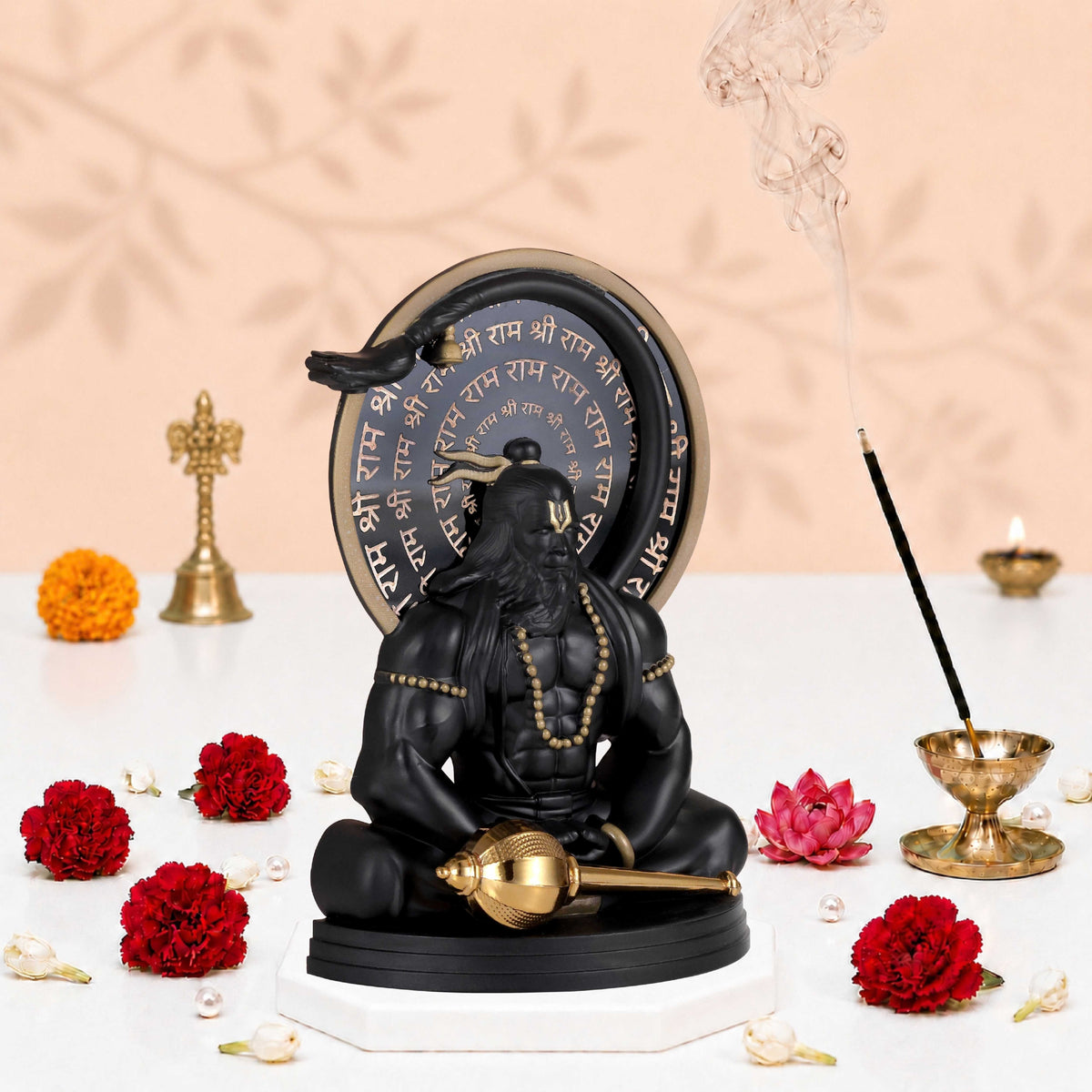 Hanumanji Idol Black Finish 5.5 Inch