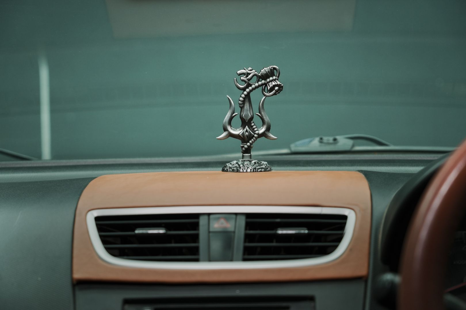 Om Shivay Trishul (Black)(3 Inch)