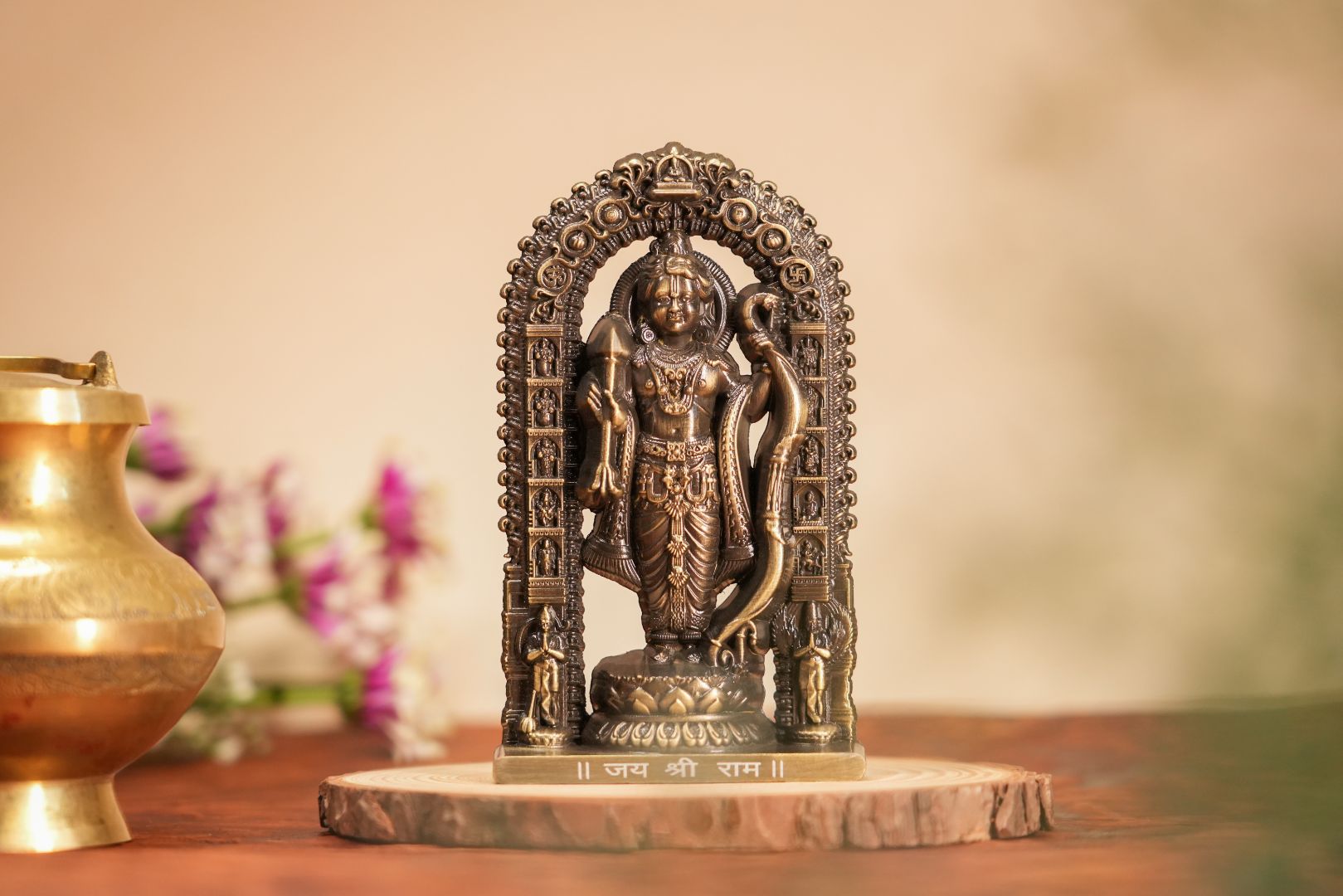 Shree Ram Lalla Murti 4.5 inch (Brass Antique)