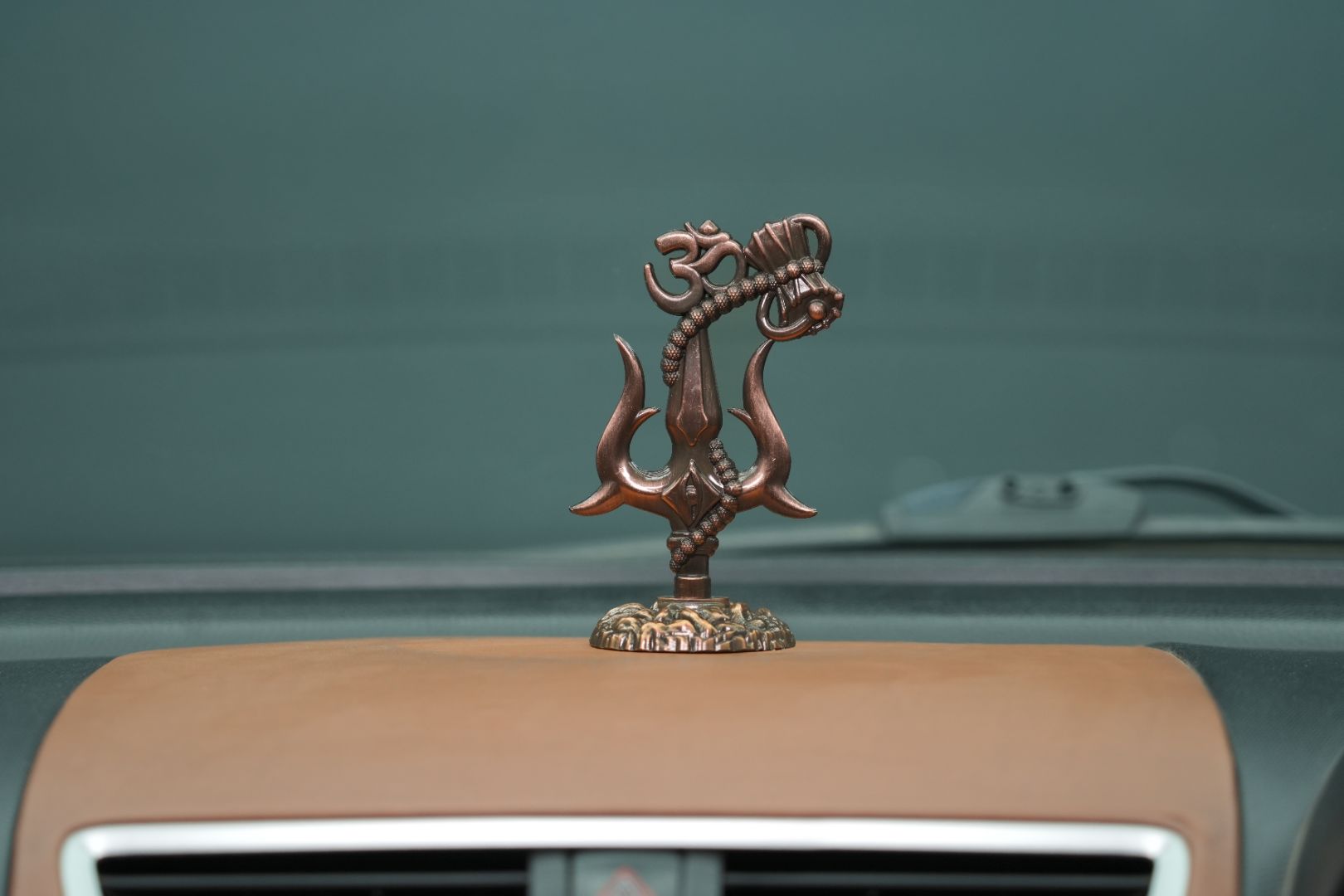 Om Shivay Trishul (Copper)(5 Inch)