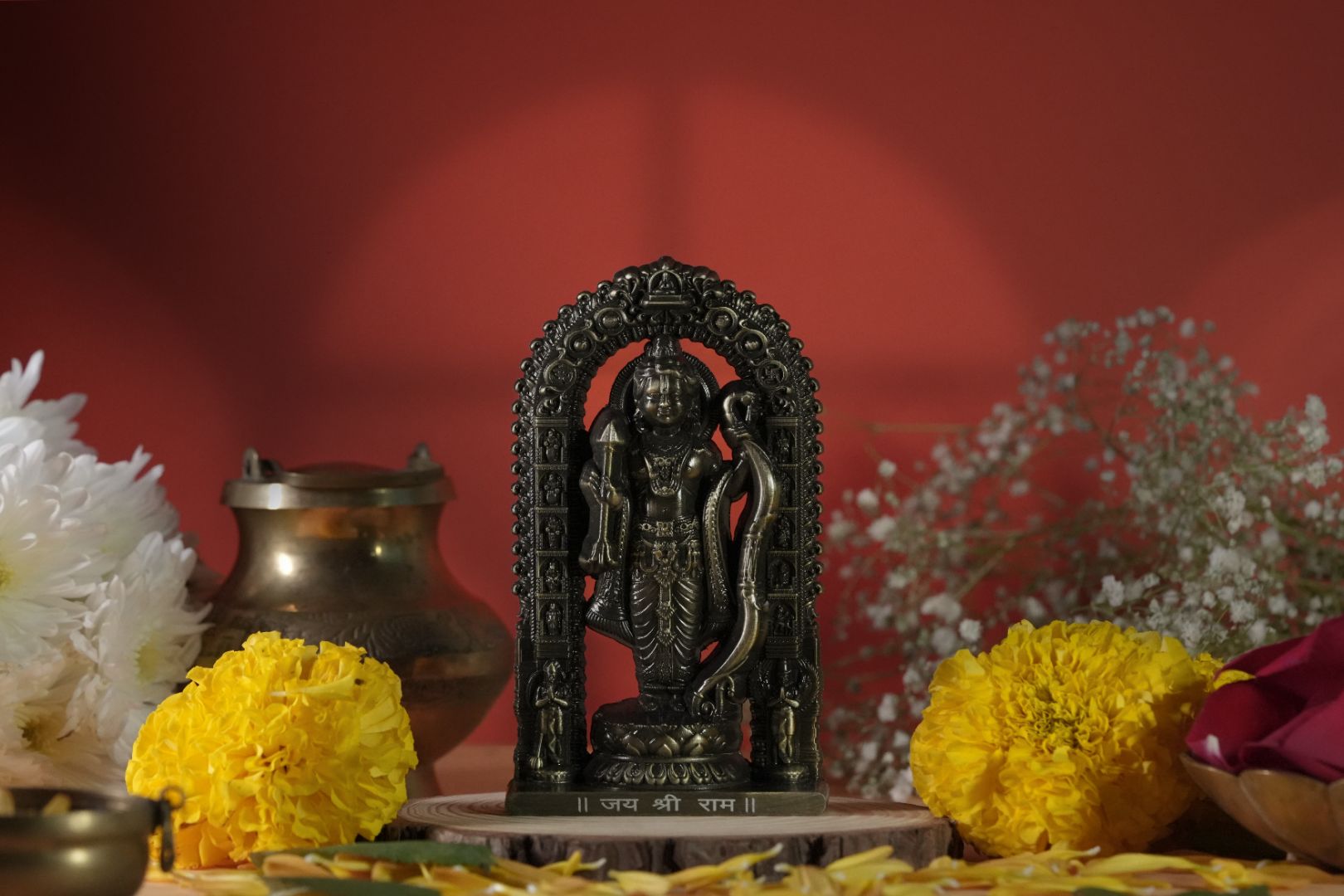 Shree Ram Lalla Murti 4.5 inch (Brass Antique)