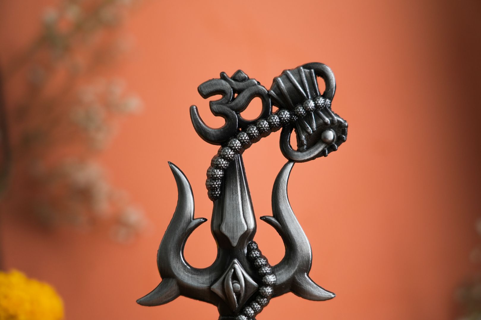 Om Shivay Trishul (Black)(3 Inch)